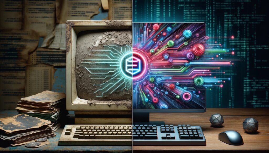 Von alter zu neuer Technologie